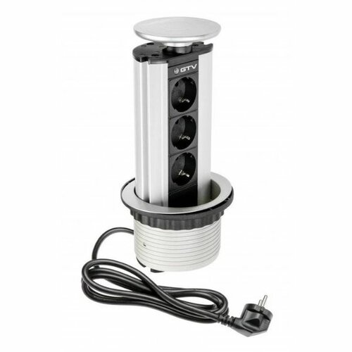 Uittrekbaar stopcontact, aluminium