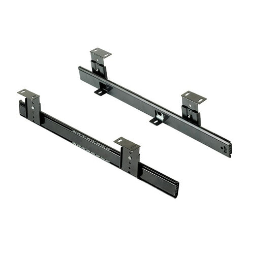 Geleiders voor het monteren van een uittrekbare plank, zwart