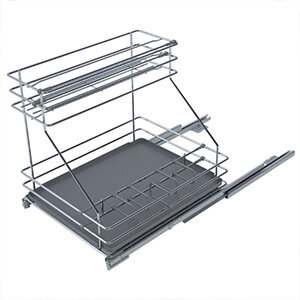 Uittrekelement voor onder spoelbak, voor kastbreedte 450 mm