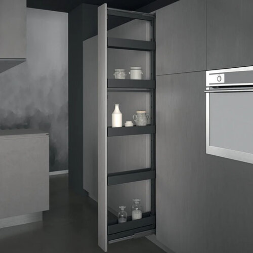 Systeem voor apothekerskast smal, kastbreedte 150 mm, antraciet