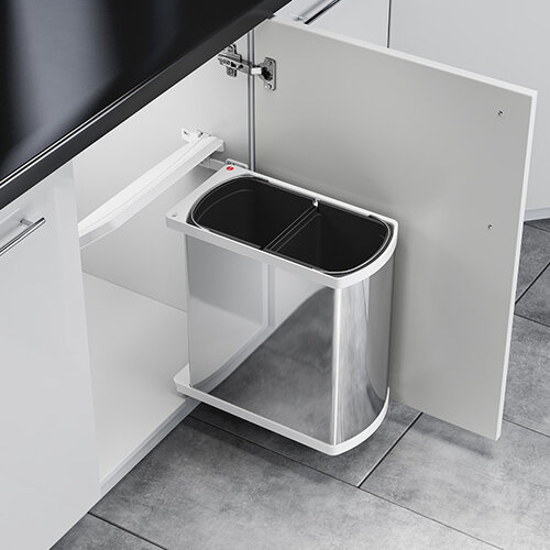 Hailo Duo, afvalemmer met emmers van 2x 8 liter